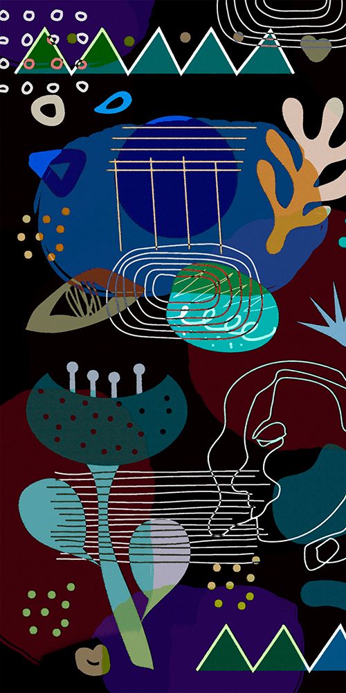 Mid Century Shapes 62A art print by Ronald Bolokofsky for $57.95 CAD