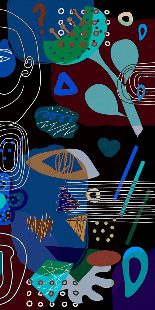 Mid Century Shapes 62C art print by Ronald Bolokofsky for $57.95 CAD