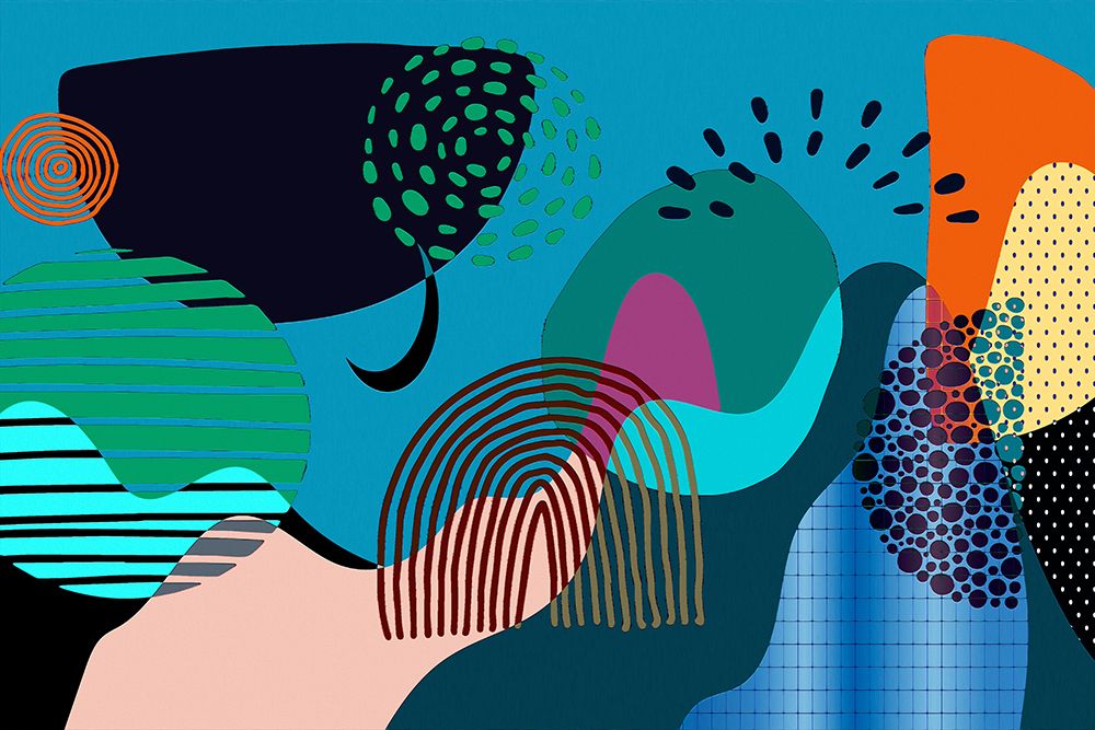 Mid Century Shapes 532 art print by Ronald Bolokofsky for $57.95 CAD