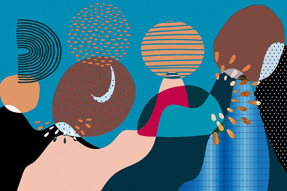 Mid Century Shapes 533 art print by Ronald Bolokofsky for $57.95 CAD