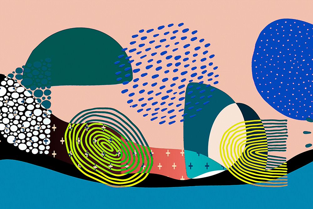 Mid Century Shapes 534 art print by Ronald Bolokofsky for $57.95 CAD