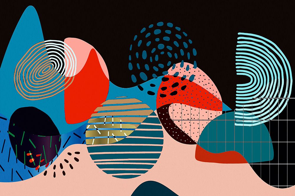 Mid Century Shapes 535 art print by Ronald Bolokofsky for $57.95 CAD