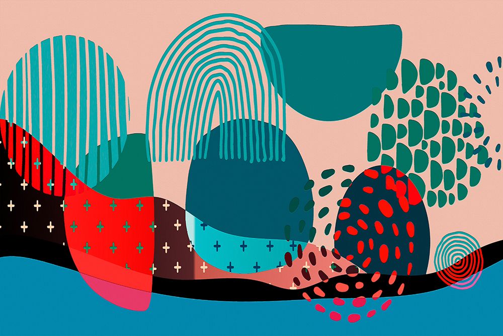 Mid Century Shapes 536 art print by Ronald Bolokofsky for $57.95 CAD