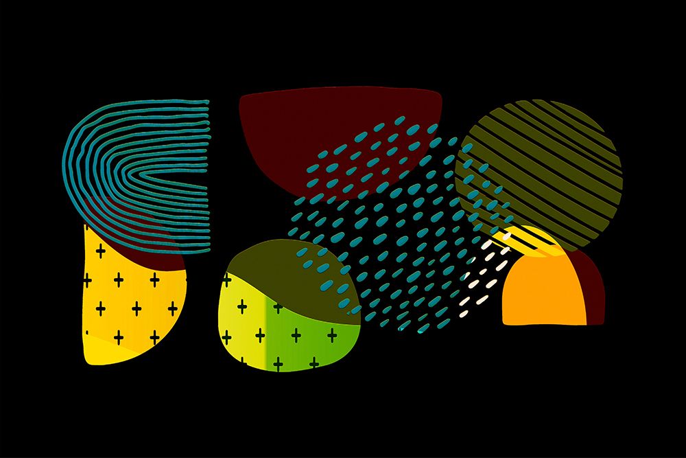 Mid Century Shapes 631 art print by Ronald Bolokofsky for $57.95 CAD