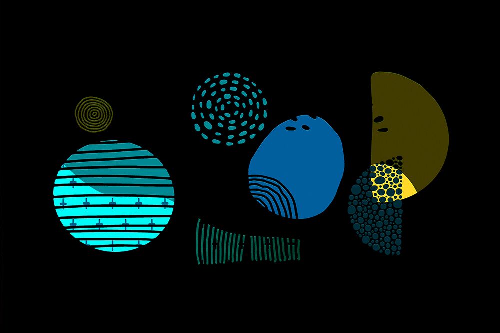 Mid Century Shapes 632 art print by Ronald Bolokofsky for $57.95 CAD
