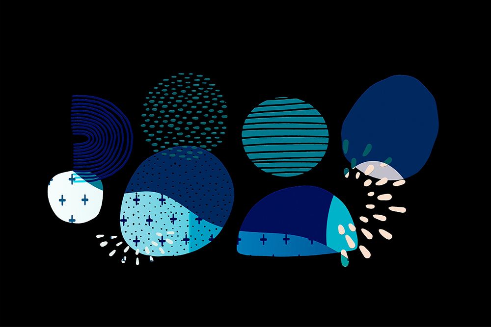 Mid Century Shapes 633 art print by Ronald Bolokofsky for $57.95 CAD