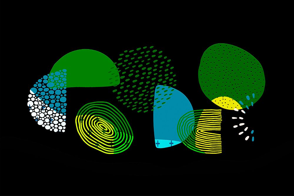 Mid Century Shapes 634 art print by Ronald Bolokofsky for $57.95 CAD