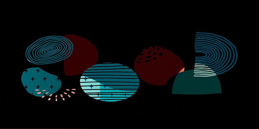 Mid Century Shapes 735 art print by Ronald Bolokofsky for $57.95 CAD
