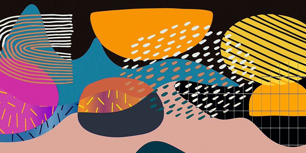Mid Century Shapes 831 art print by Ronald Bolokofsky for $57.95 CAD