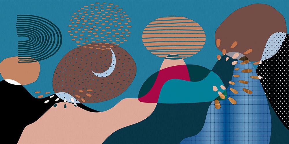 Mid Century Shapes 833 art print by Ronald Bolokofsky for $57.95 CAD