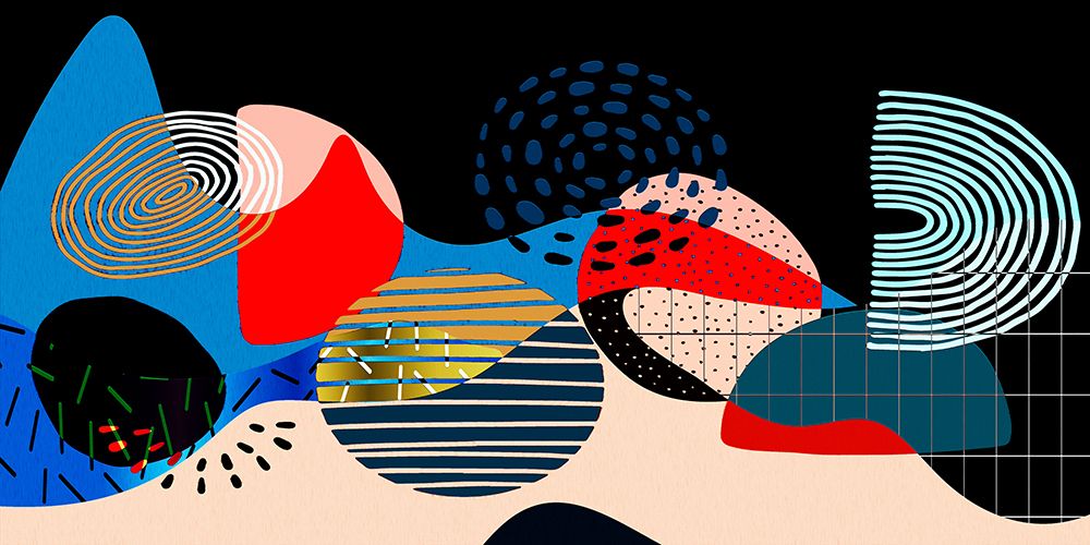 Mid Century Shapes 835 art print by Ronald Bolokofsky for $57.95 CAD