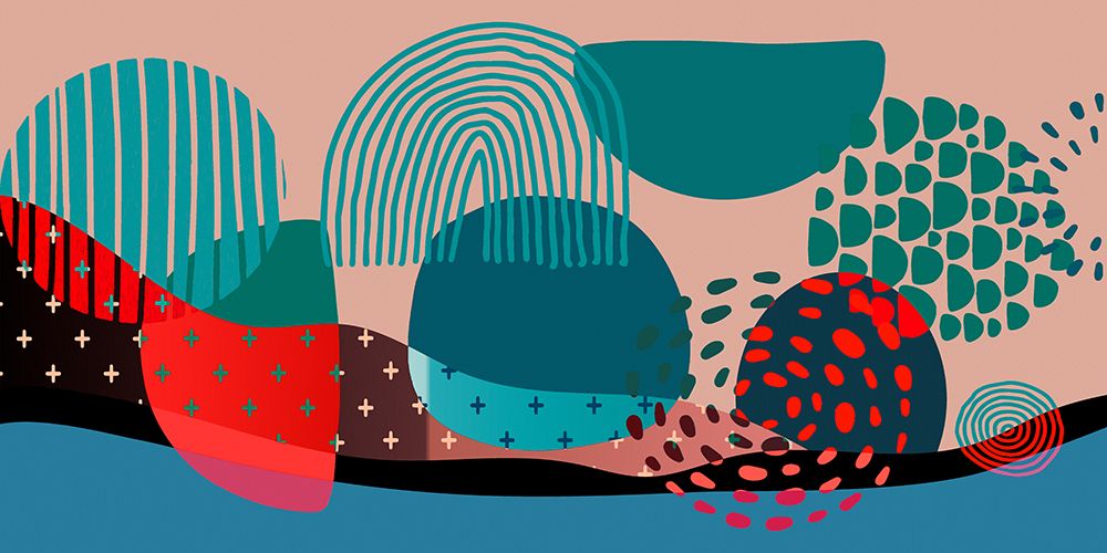 Mid Century Shapes 836 art print by Ronald Bolokofsky for $57.95 CAD