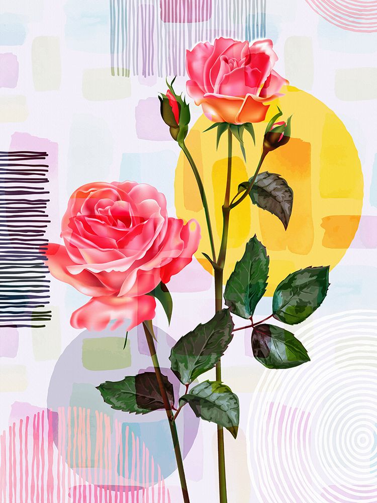 Pink Roses 83 art print by Ronald Bolokofsky for $57.95 CAD