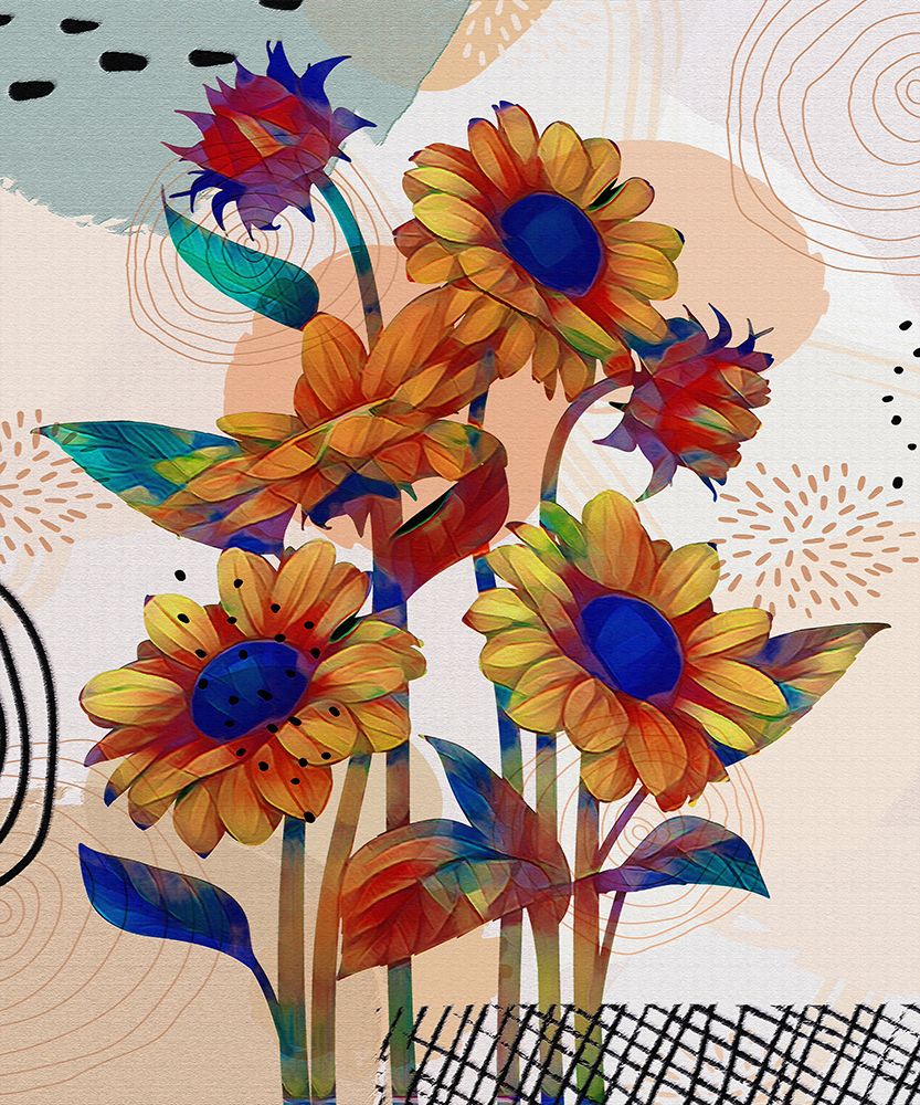 Sunflower Garden 838 art print by Ronald Bolokofsky for $57.95 CAD
