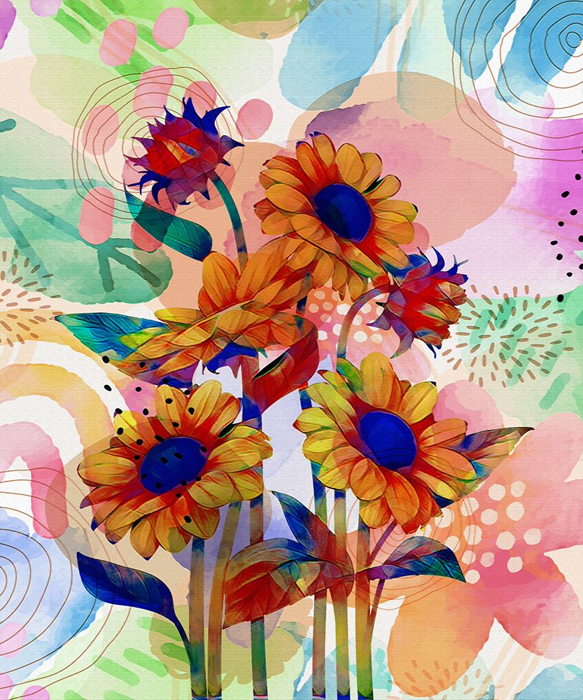 Sunflower Garden 840 art print by Ronald Bolokofsky for $57.95 CAD