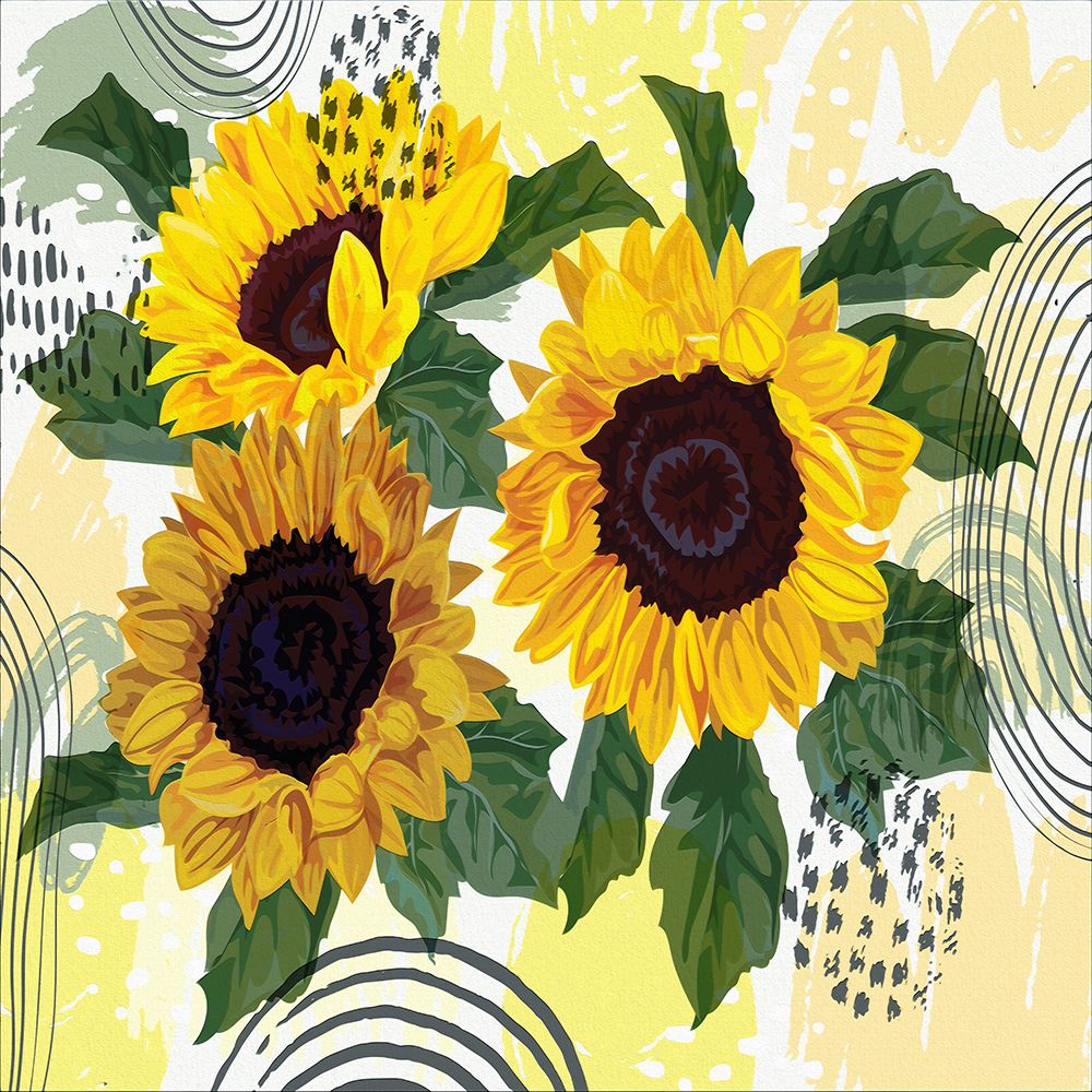Sunflower Garden Bouquet art print by Ronald Bolokofsky for $57.95 CAD