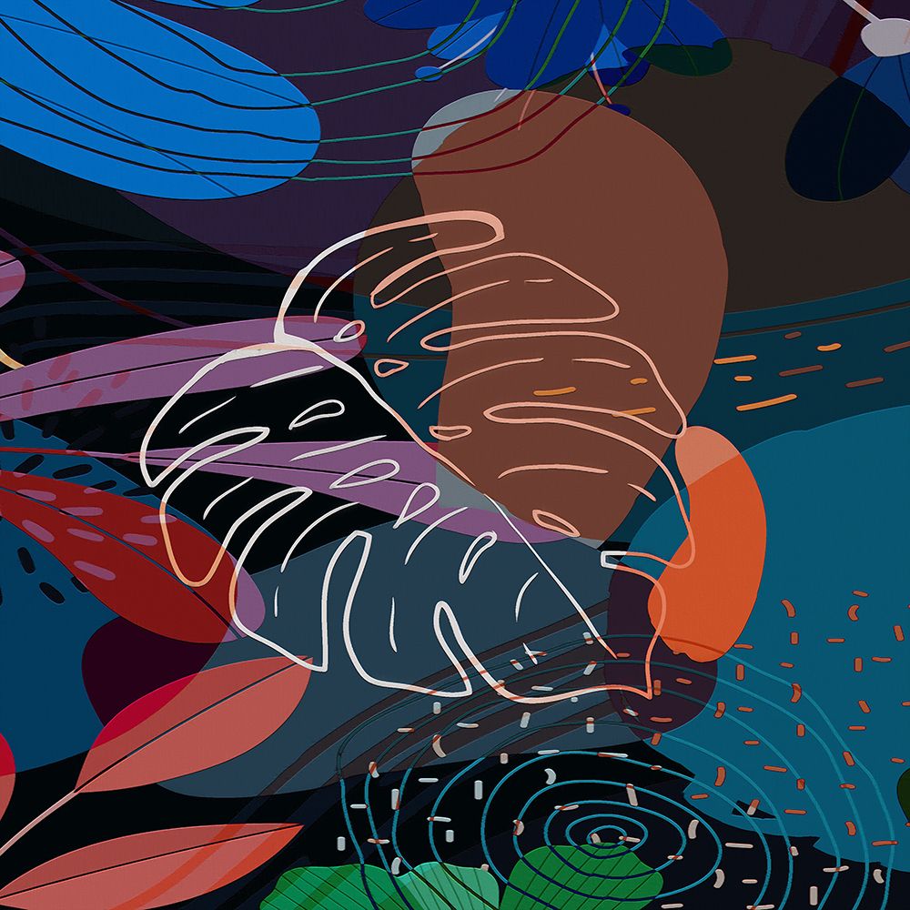Tropical Leaves 29A art print by Ronald Bolokofsky for $57.95 CAD