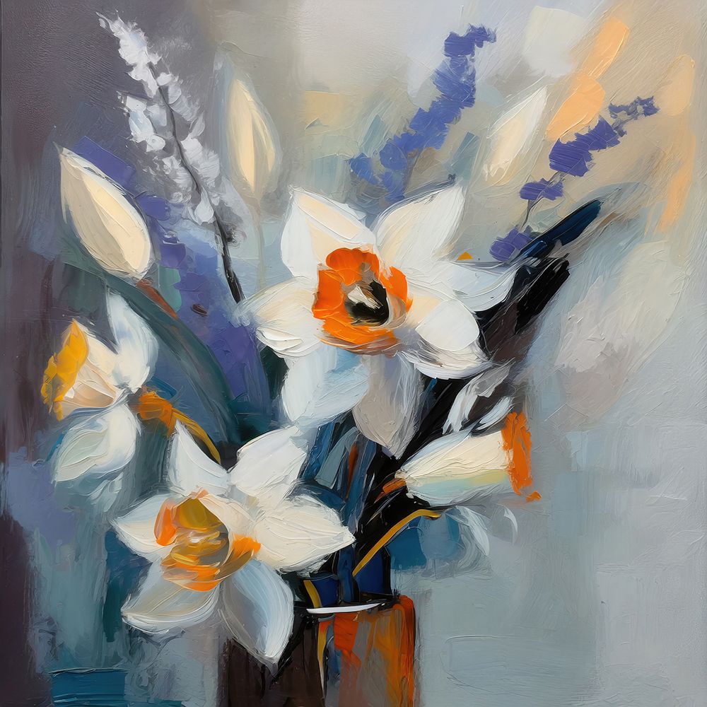 A Daffodil Bouquet art print by Ronald Bolokofsky for $57.95 CAD