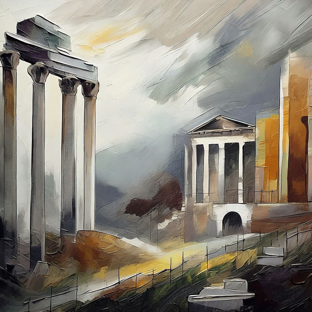 Broken Temples art print by Ronald Bolokofsky for $57.95 CAD