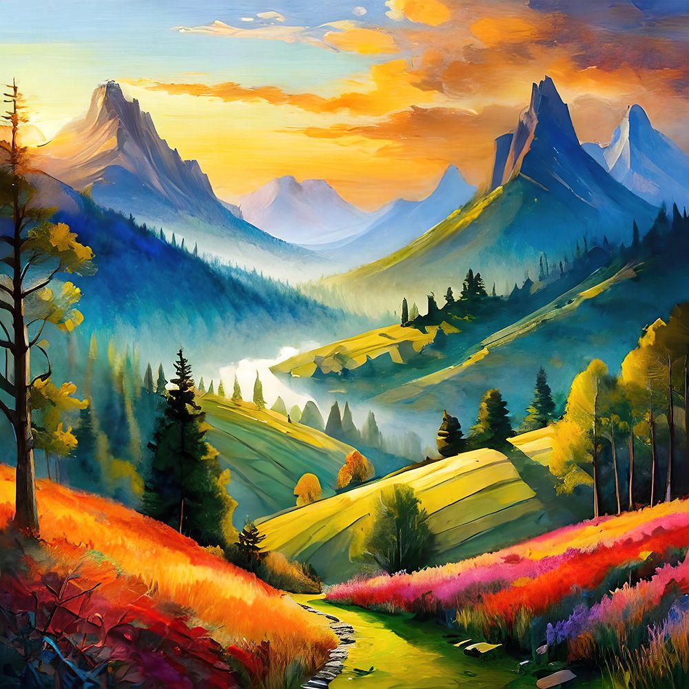 Celestial Rivers art print by Ronald Bolokofsky for $57.95 CAD