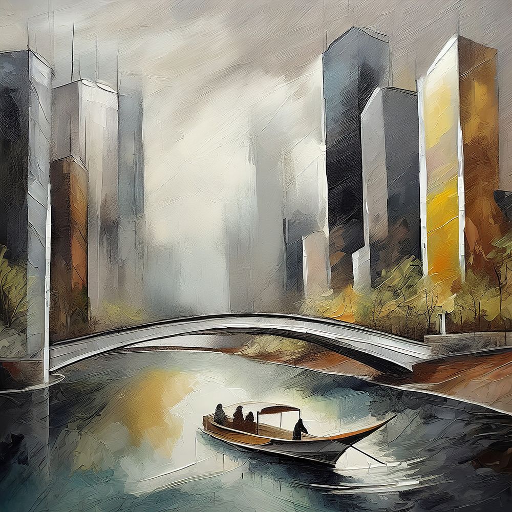 Citys Quiet Tide art print by Ronald Bolokofsky for $57.95 CAD