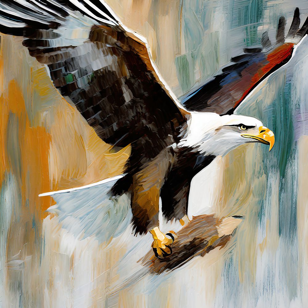Eagle with Prey art print by Ronald Bolokofsky for $57.95 CAD