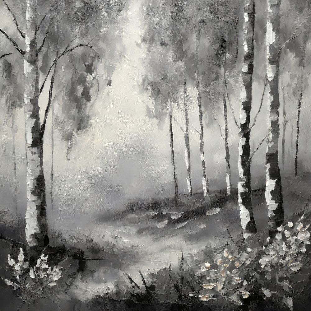 Misty Birches art print by Ronald Bolokofsky for $57.95 CAD
