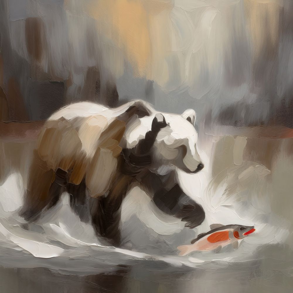 Predators Play art print by Ronald Bolokofsky for $57.95 CAD