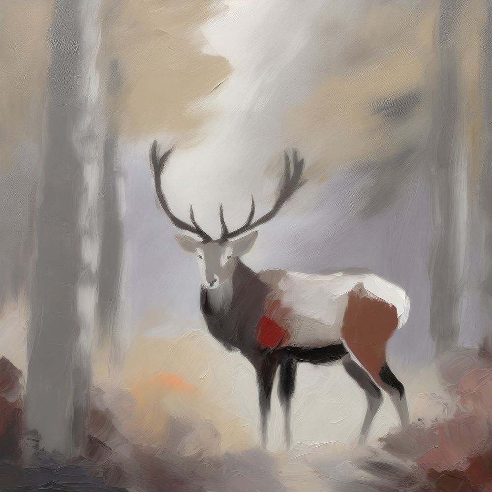 Red Stags Domain art print by Ronald Bolokofsky for $57.95 CAD