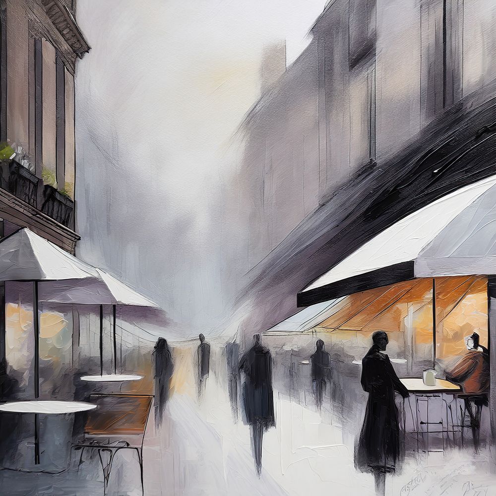 Sidewalk Espresso art print by Ronald Bolokofsky for $57.95 CAD