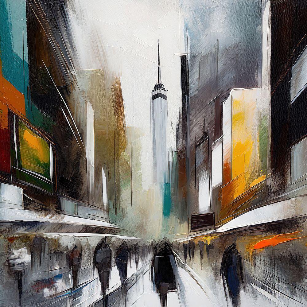 Silhouettes of the City art print by Ronald Bolokofsky for $57.95 CAD