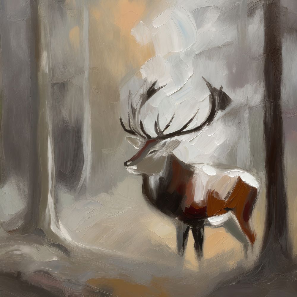 The Red Stag art print by Ronald Bolokofsky for $57.95 CAD