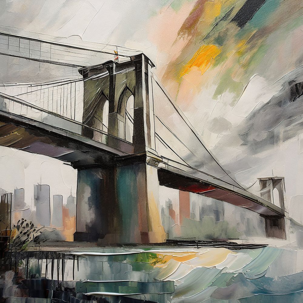 Twilight Over Brooklyn art print by Ronald Bolokofsky for $57.95 CAD