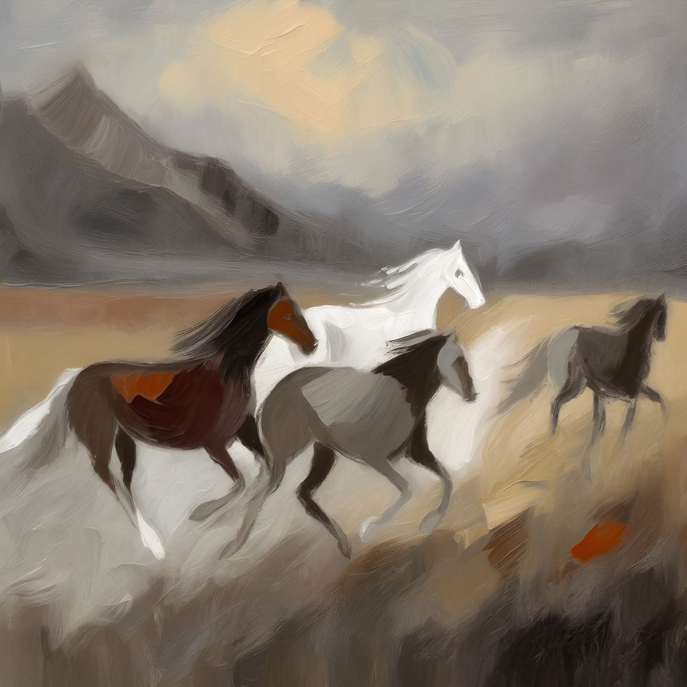 Wild Horses of the West art print by Ronald Bolokofsky for $57.95 CAD