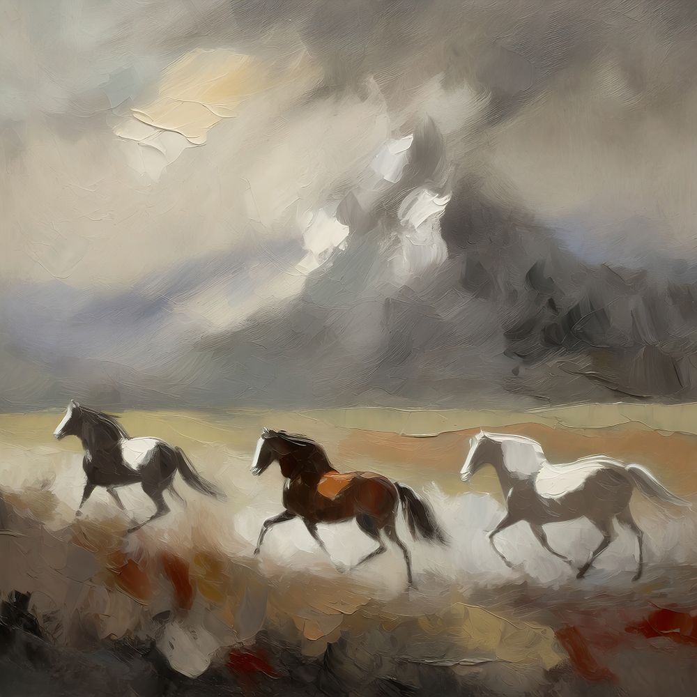 Wild Horses Path art print by Ronald Bolokofsky for $57.95 CAD