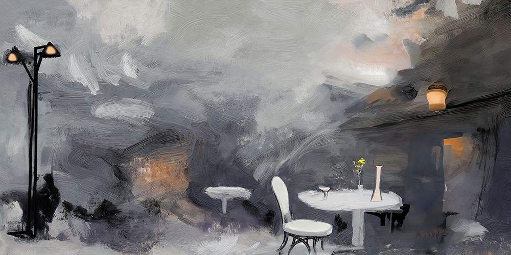 Abstract Paris Cafe II art print by Ronald Bolokofsky for $57.95 CAD