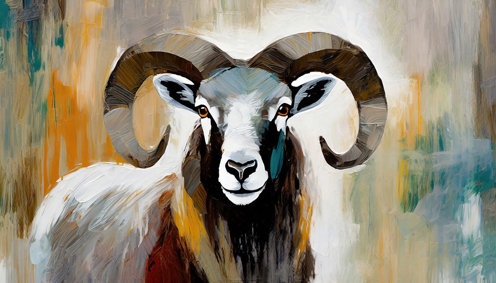 Bighorns Gaze art print by Ronald Bolokofsky for $57.95 CAD