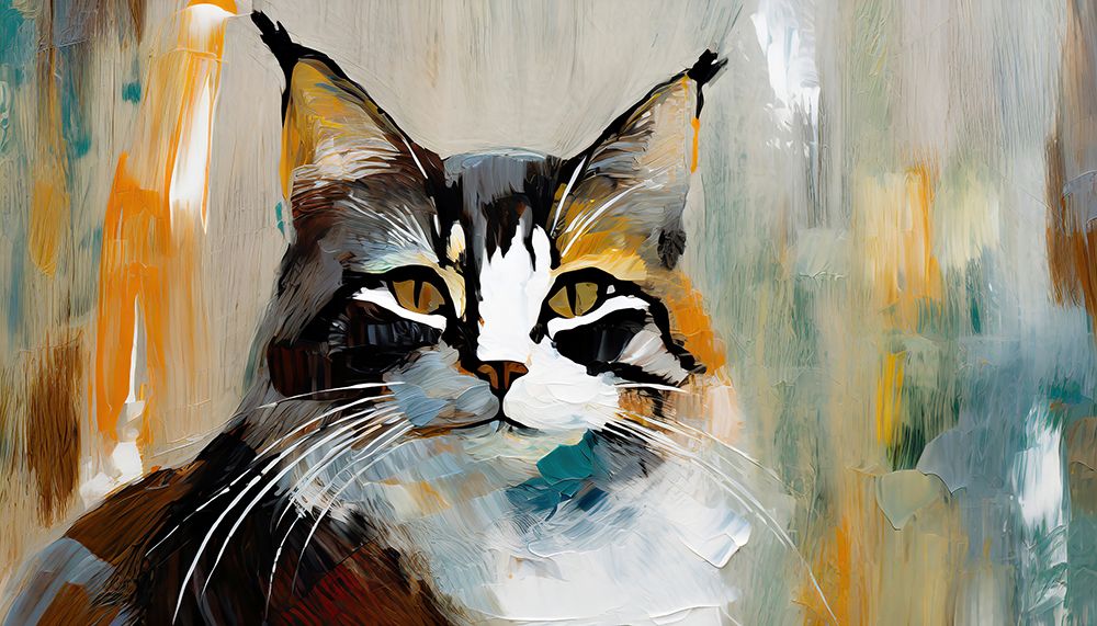 Portrait of a Bobcat art print by Ronald Bolokofsky for $57.95 CAD