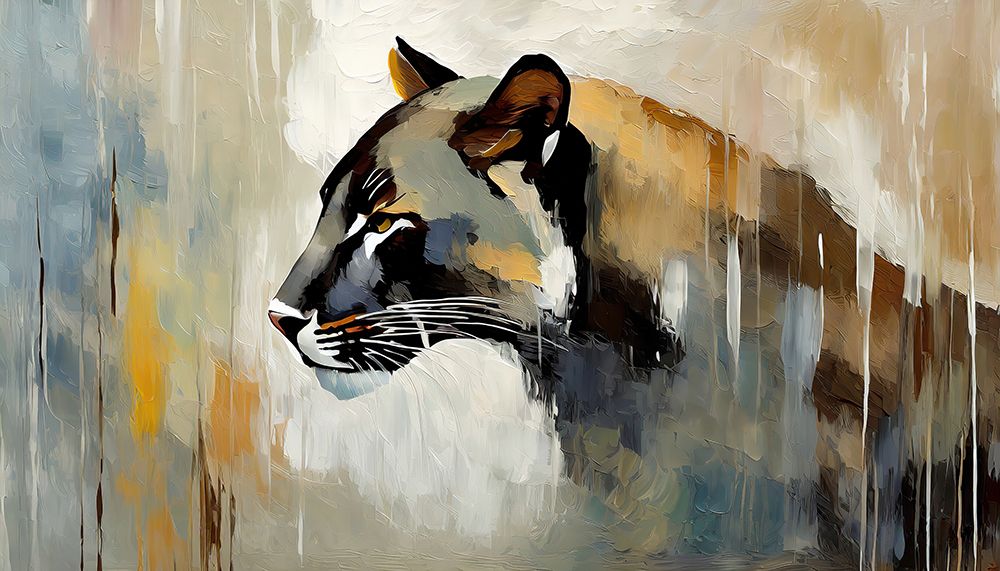 Portrait of a Panther art print by Ronald Bolokofsky for $57.95 CAD