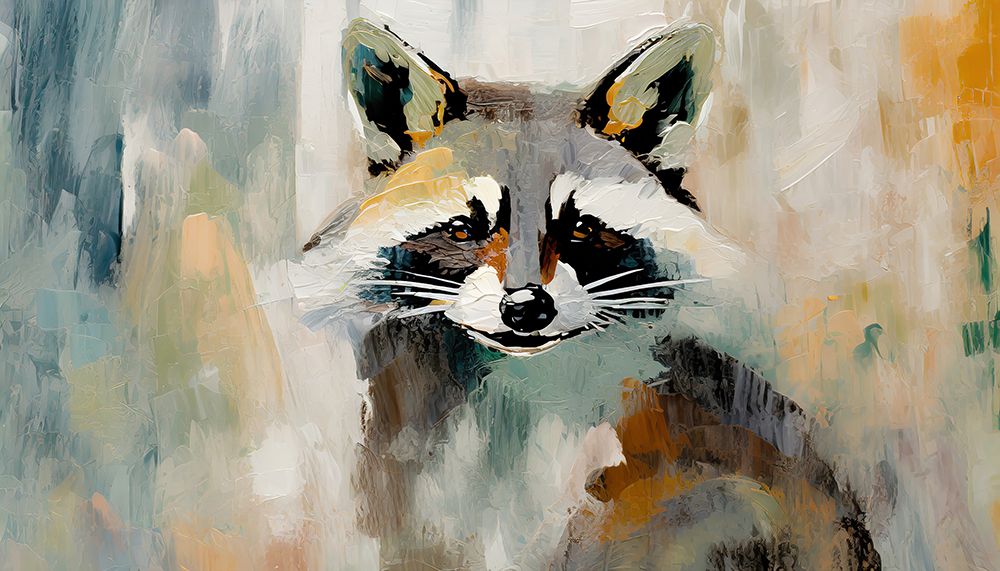 Raccoon Gaze art print by Ronald Bolokofsky for $57.95 CAD