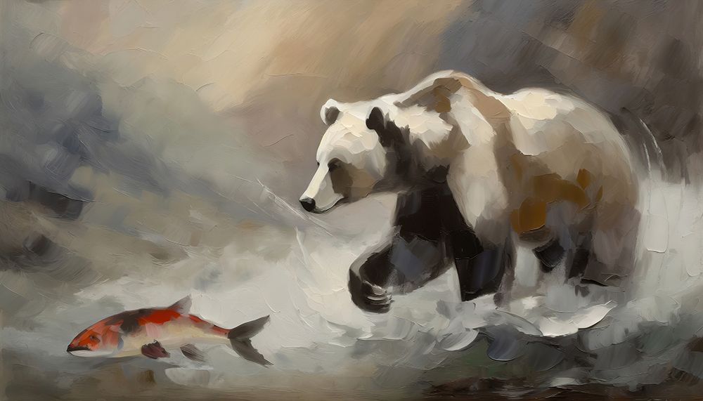 Salmon Dash art print by Ronald Bolokofsky for $57.95 CAD