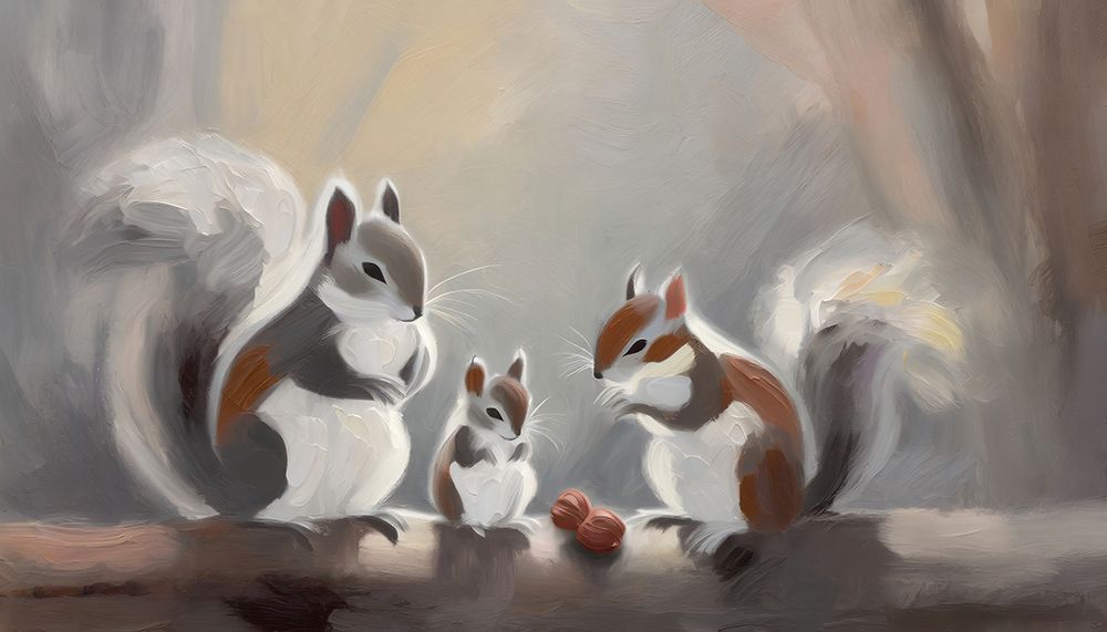 Squirrels Delight art print by Ronald Bolokofsky for $57.95 CAD