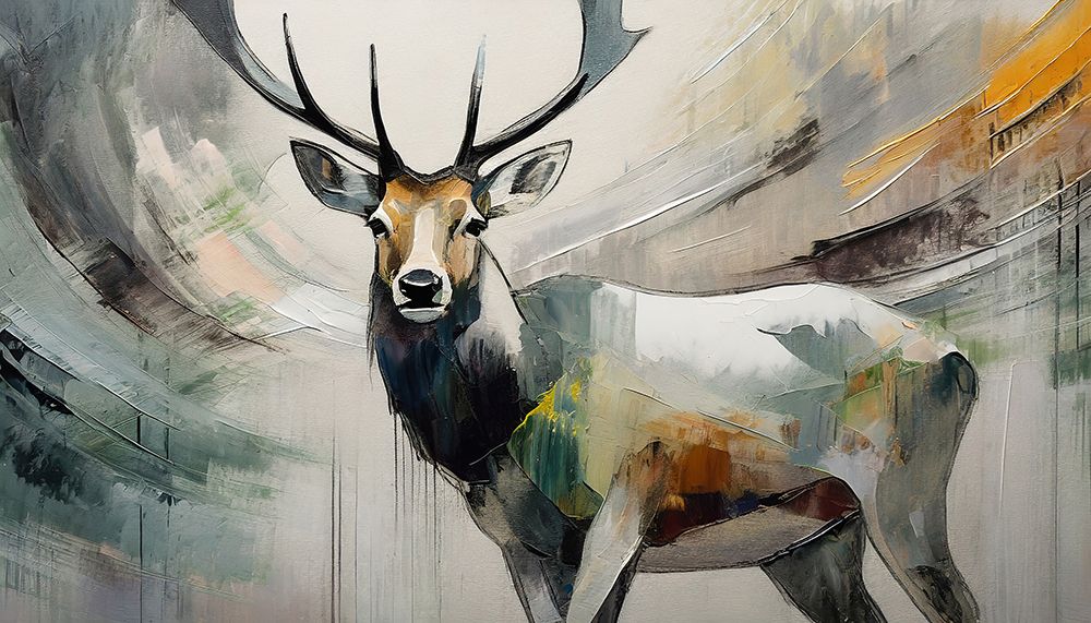 Stags Solitude art print by Ronald Bolokofsky for $57.95 CAD