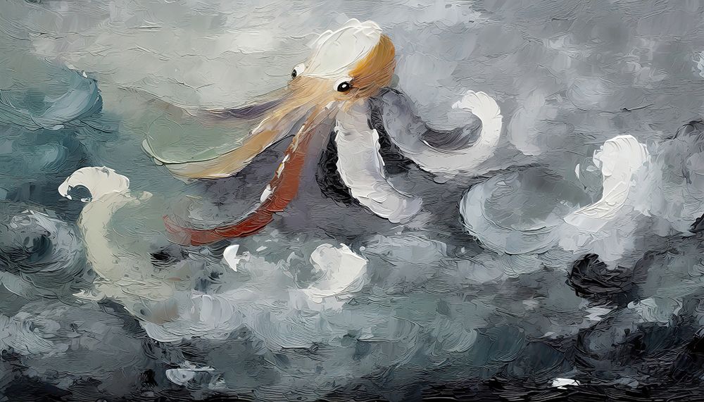 Swimming With the Current art print by Ronald Bolokofsky for $57.95 CAD