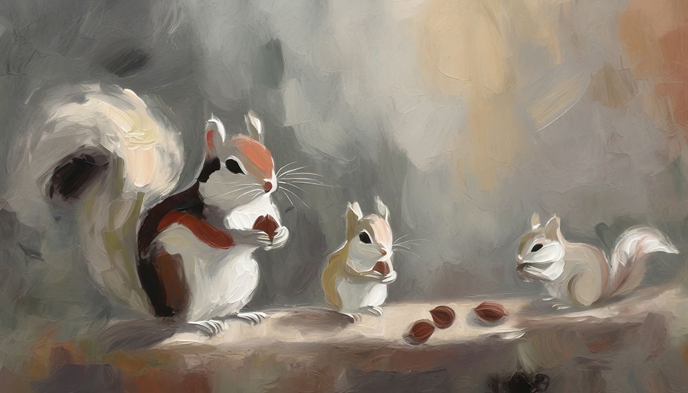 The Nut Gatherers art print by Ronald Bolokofsky for $57.95 CAD