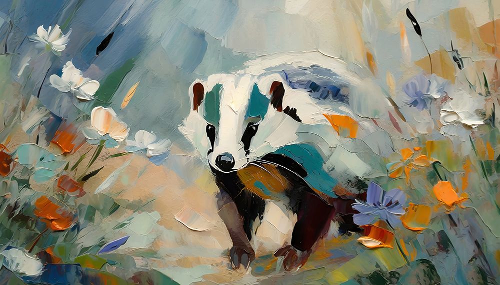 Vigorous Badger art print by Ronald Bolokofsky for $57.95 CAD