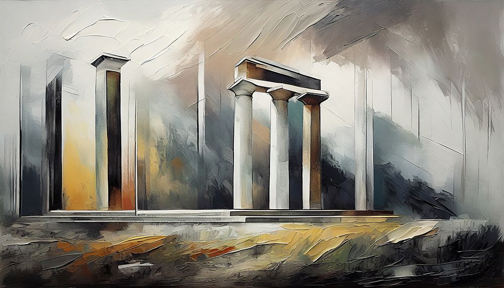 Aged Pillars art print by Ronald Bolokofsky for $57.95 CAD