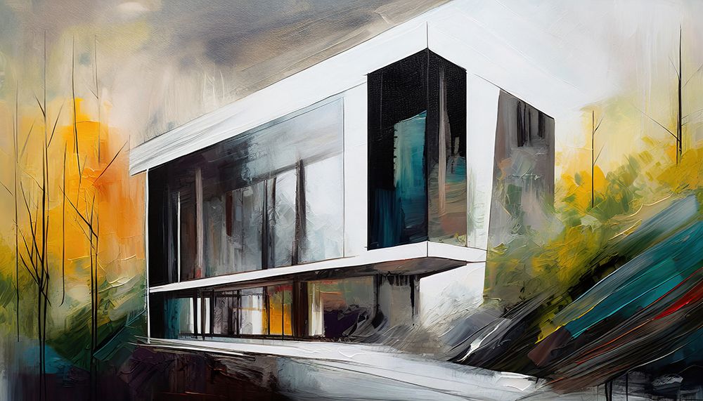 Architectural Abstraction art print by Ronald Bolokofsky for $57.95 CAD