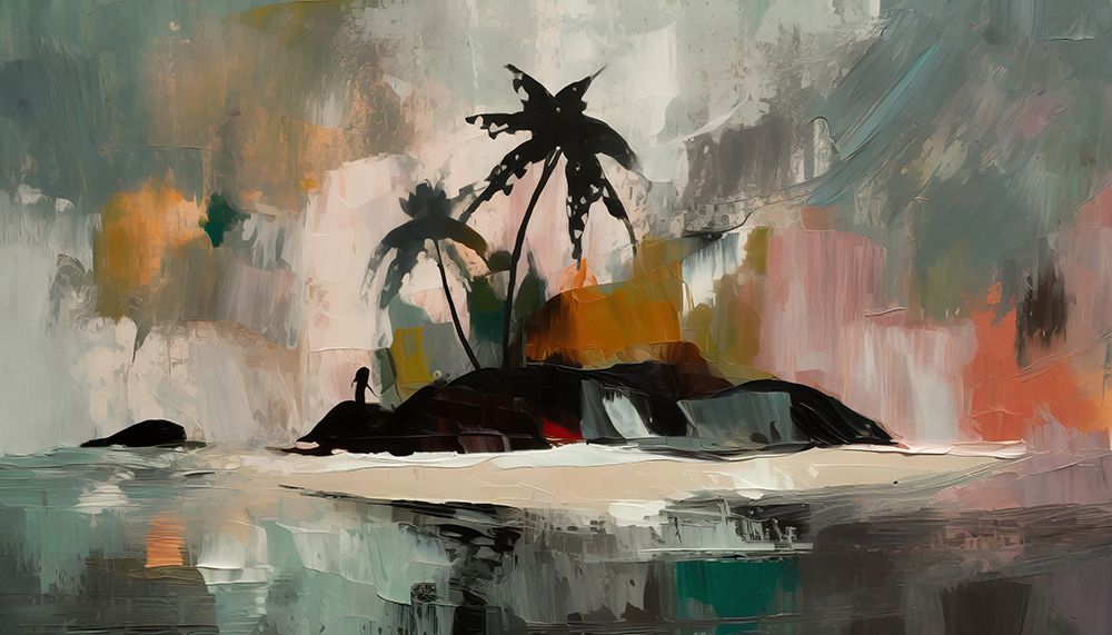 Abstracted Shores art print by Ronald Bolokofsky for $57.95 CAD