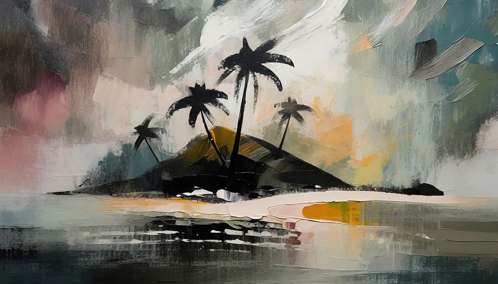 Palm Silhouettes at Dusk art print by Ronald Bolokofsky for $57.95 CAD